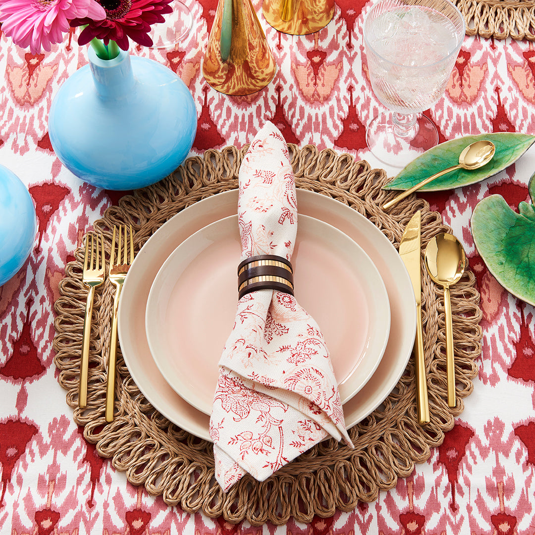 Wayfarer Tablecloth (Red + Pink)