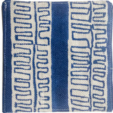 Trouvaille Navy Hand-Blocked Linen Cocktail Napkins (Set/4)