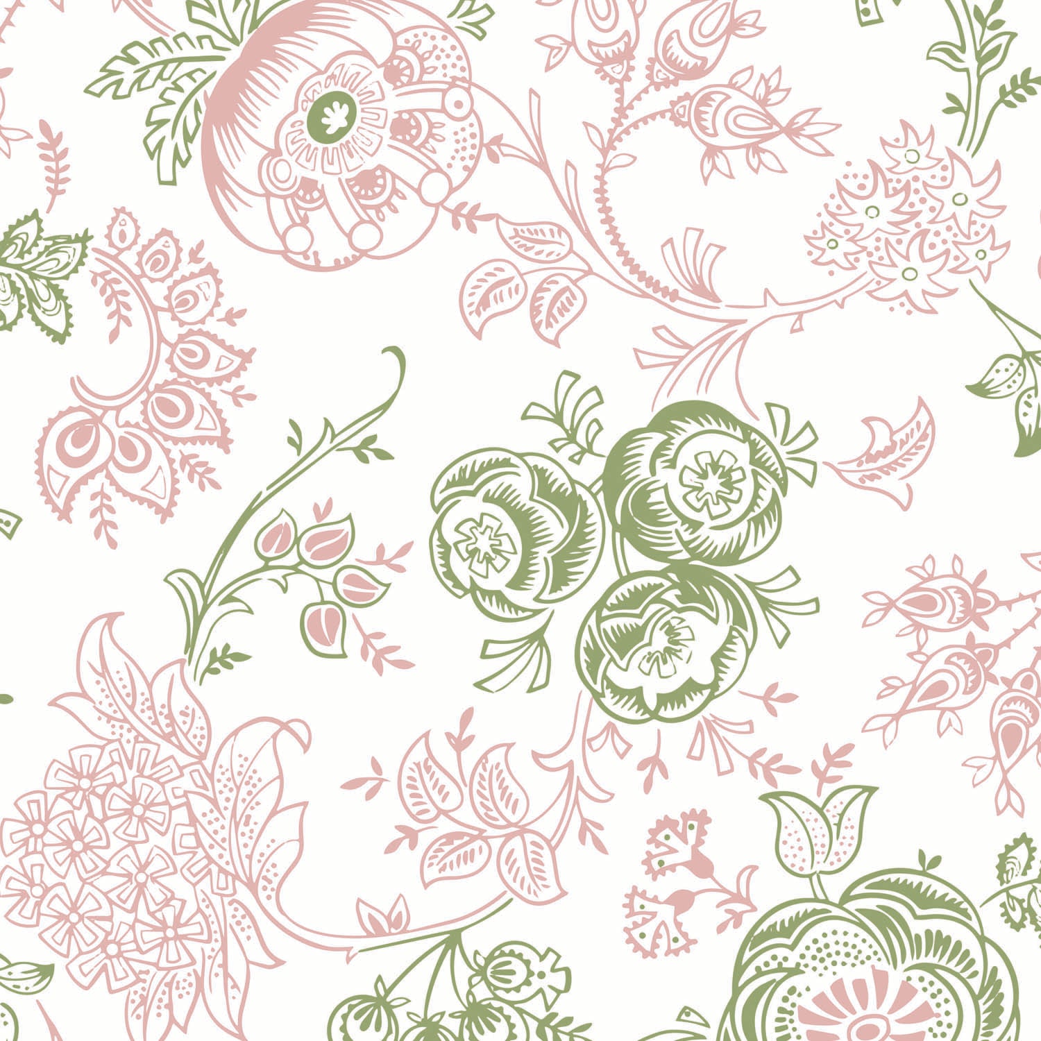 Exagerated Eloquence Wallpaper (Pink + Green)