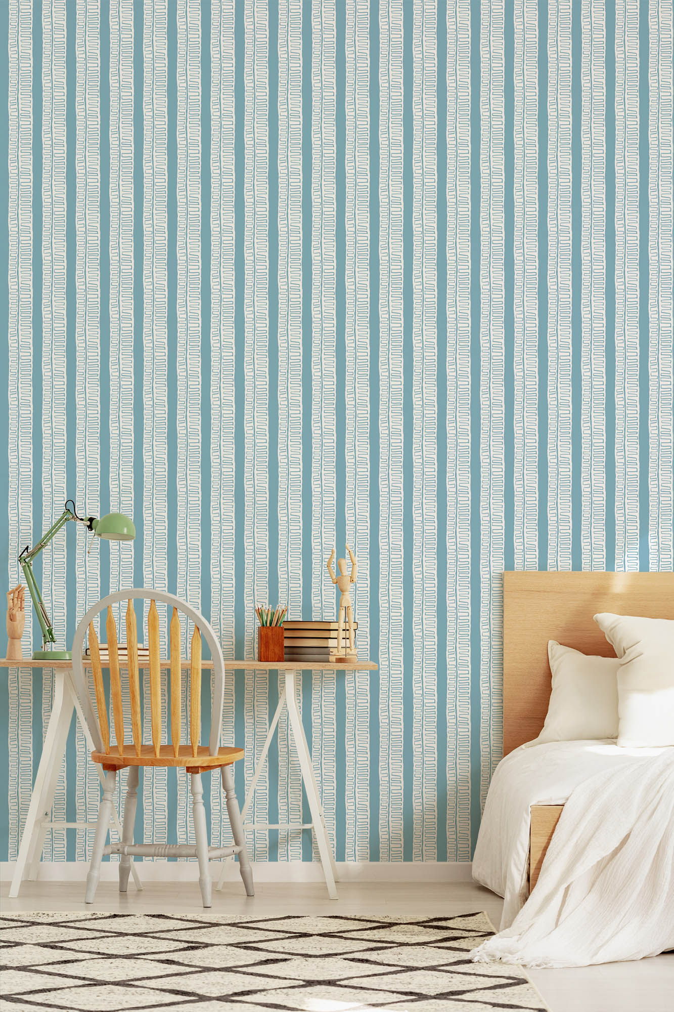 Trouvaille Wallpaper (Turquoise)