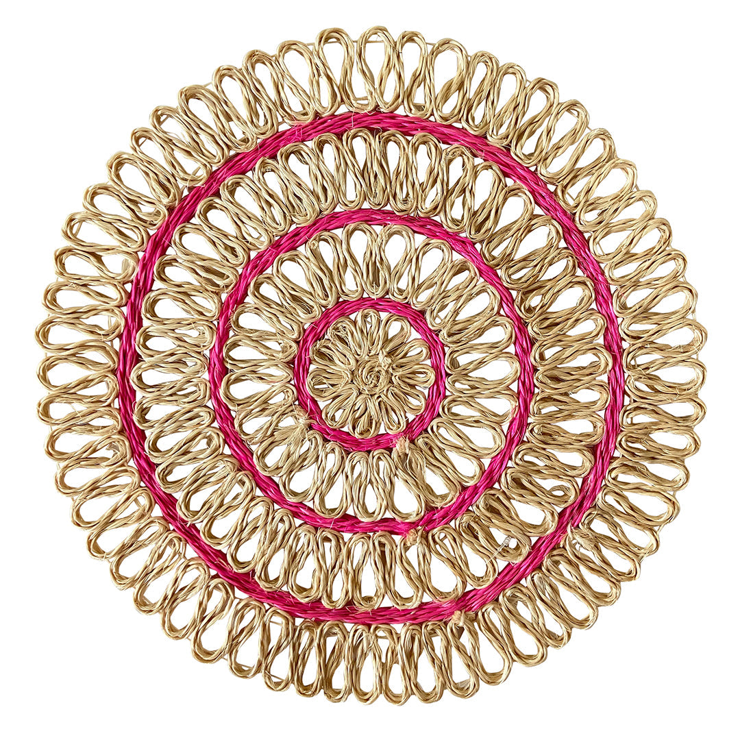 Looped Placemat (Pink)