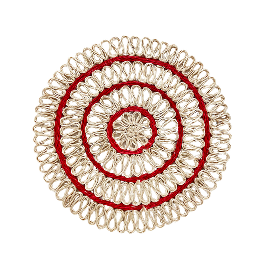 Looped Placemat (Red)