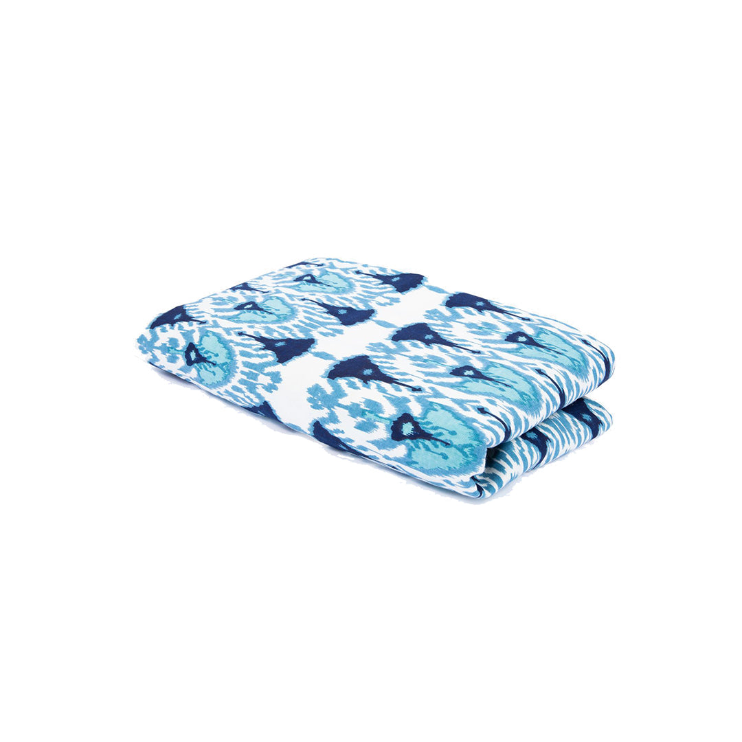"Wayfarer" Cotton Tablecloth (Blue)