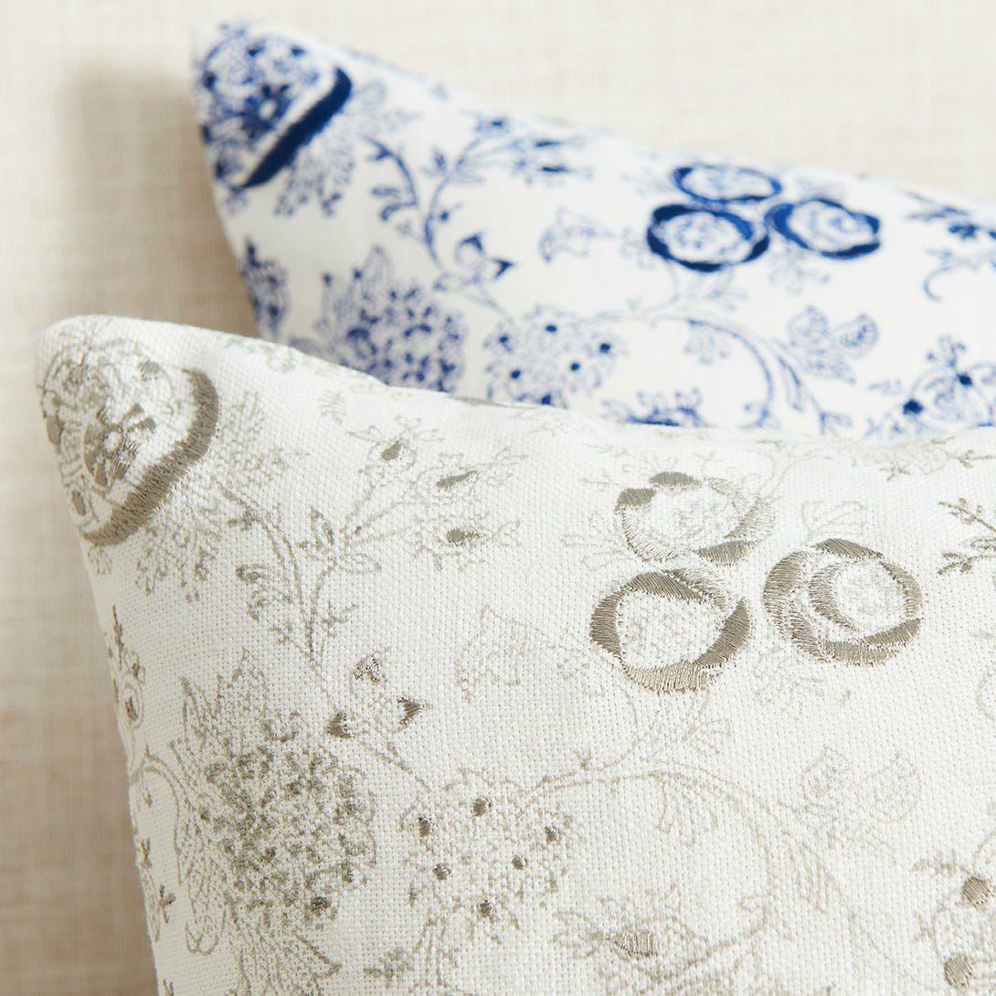 Eloquence printed linen pillow