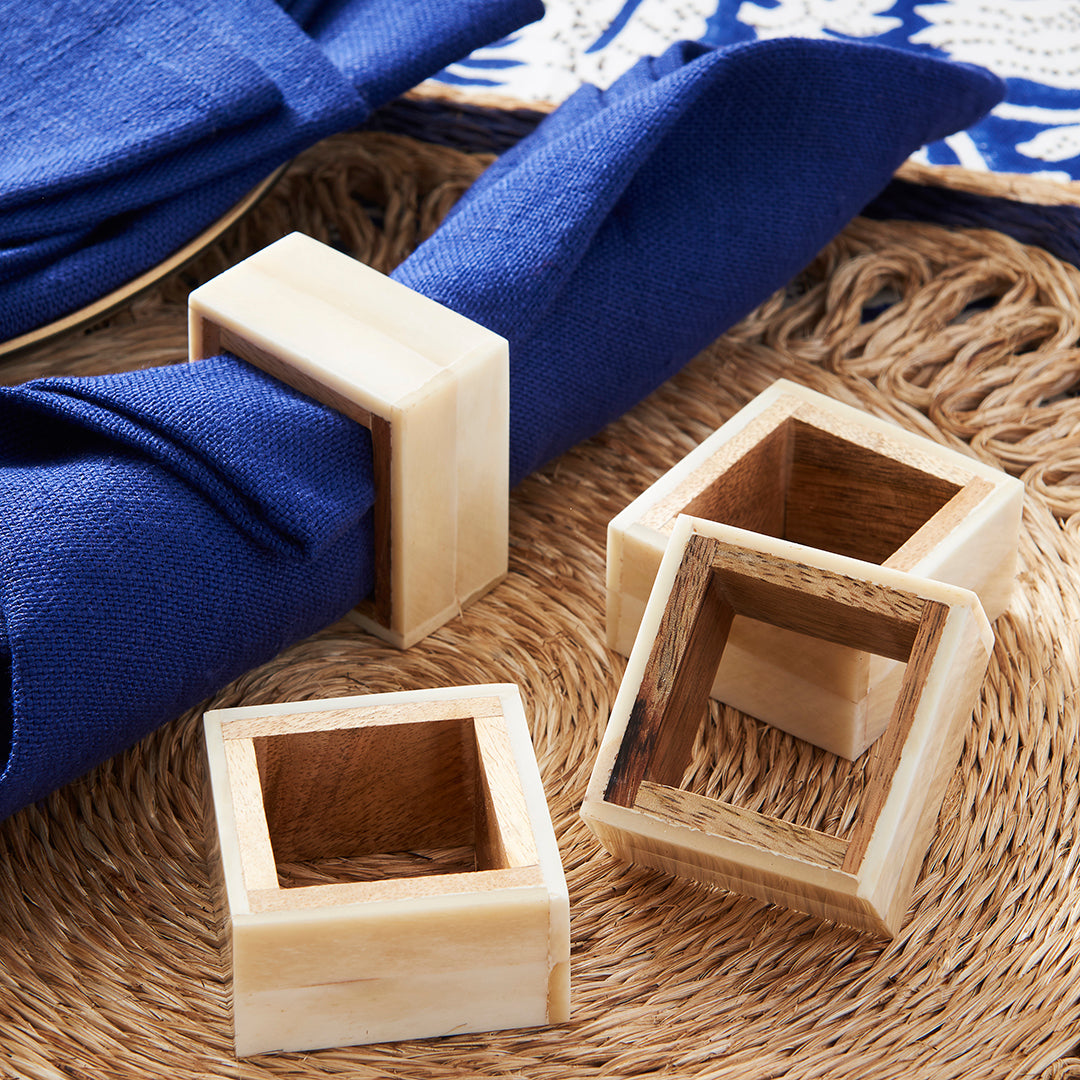 Two-Toned Bone Napkin Ring