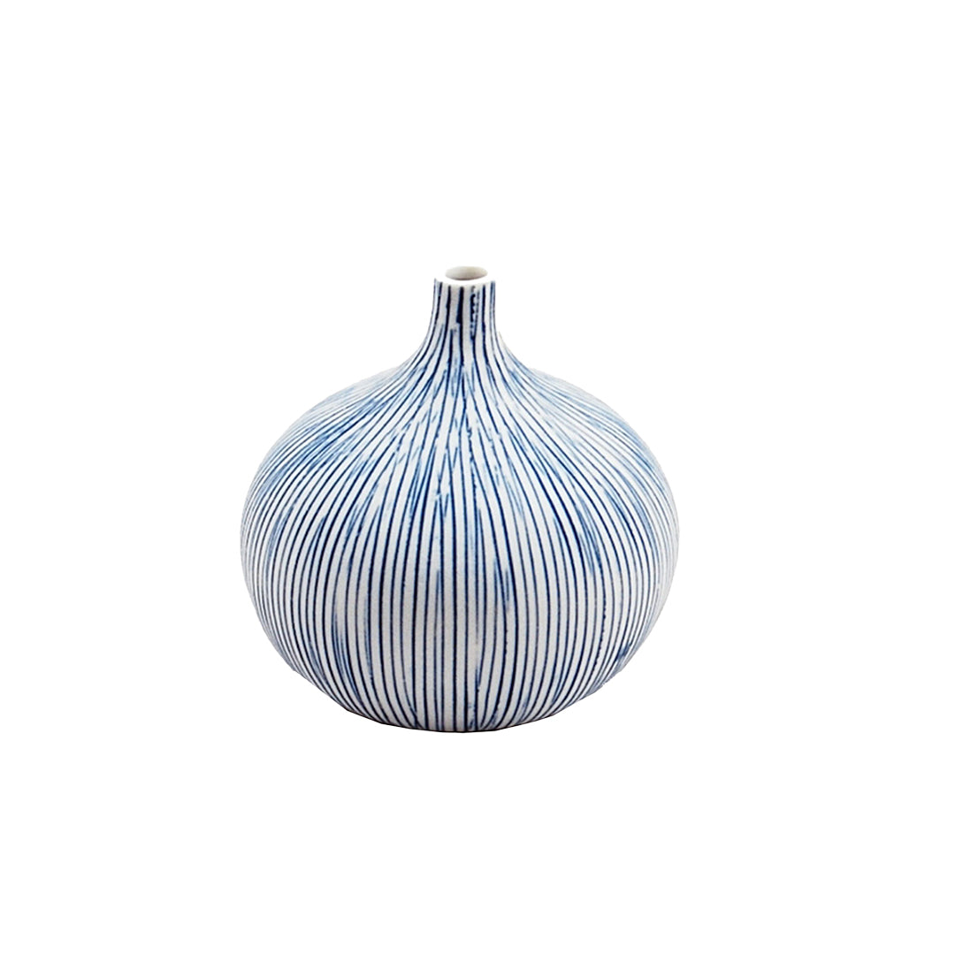 Mini Bud Vase (Blue Stripe)