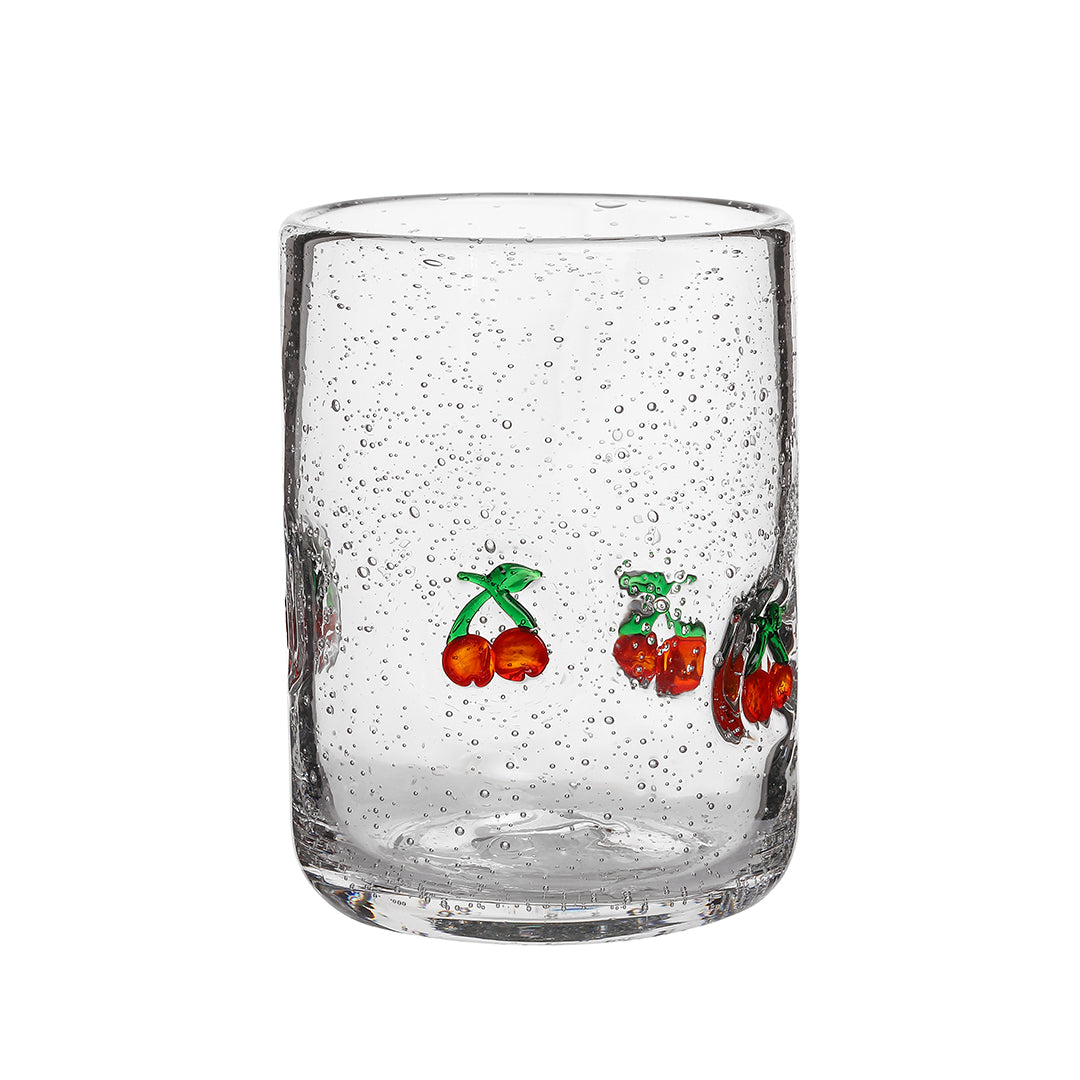Harvest Bubble Fruit Decal Juice Drinking Glass (15.4 oz. set of 4) 