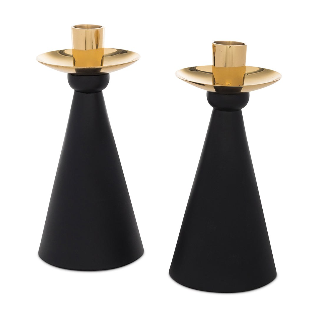 Mid-Century Candlesticks, Brass (Pair)