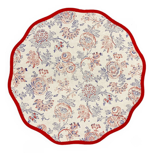 Eloquence Scalloped Placemat ~ Peninsula