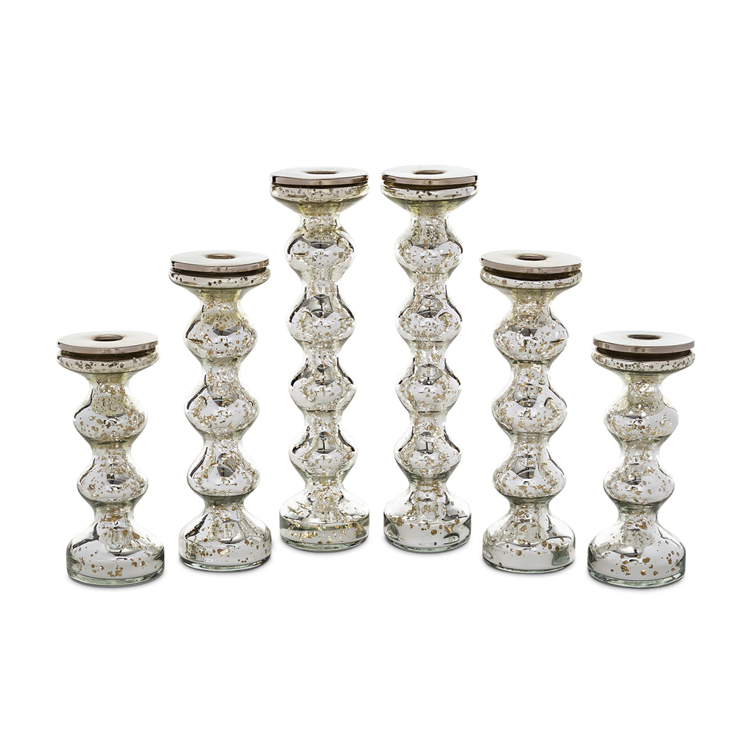 Silvered Candlestick