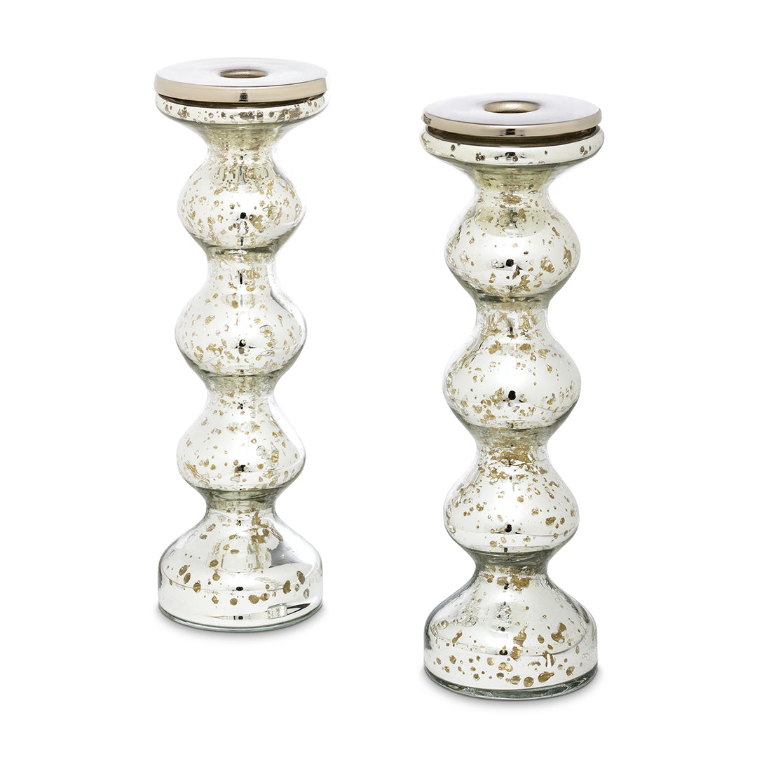 Silvered Candlestick