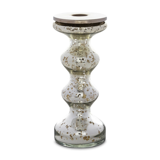 Silvered Candlestick