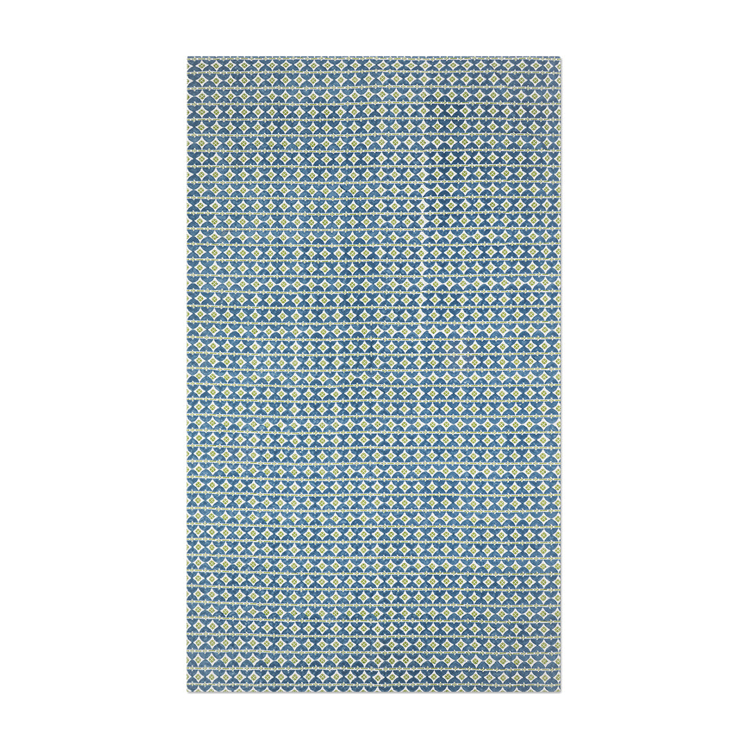 Talisman Tablecloth (Green + Light Blue)