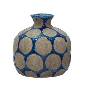 Terracotta Vase (Navy)
