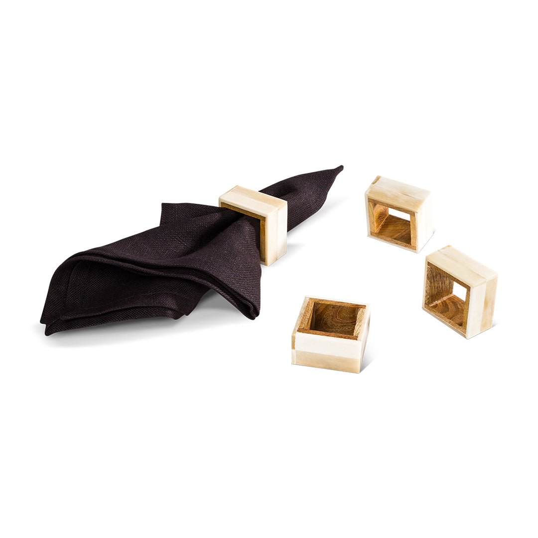 Two-Toned Bone Napkin Ring