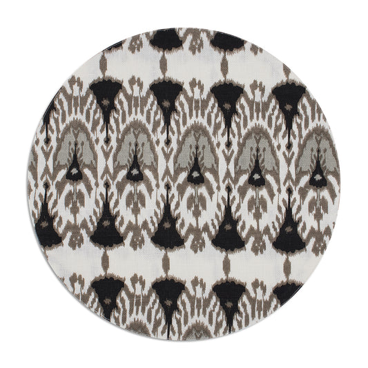 Wayfarer Round Placemat ~ Obsidian