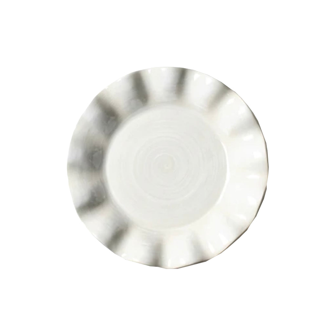 White Wave Dinner Plates (Set/2)